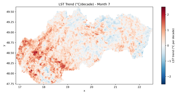 LST trend July