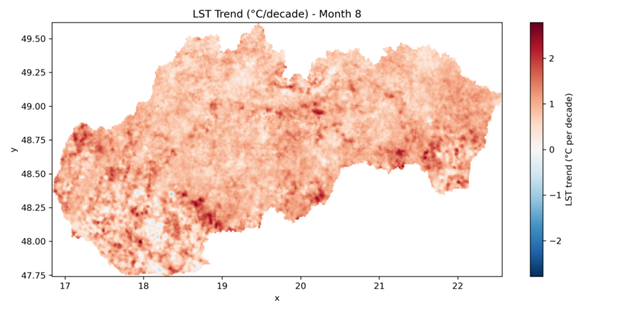 LST trend August